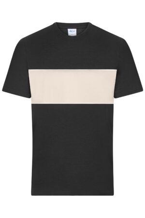 T-Shirt Unisex Schwarz/Braun – T-Shirt colour-block UNISEX   OCS Standard
