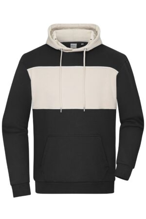 Pullover Unisex Schwarz/Braun – Sweat-Hoody colour-block UNISEX OCS Blended & RCS