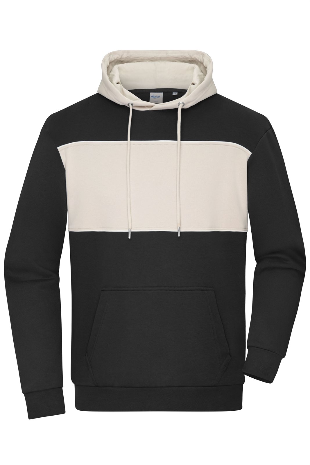 Pullover Unisex Schwarz/Braun – Sweat-Hoody colour-block UNISEX OCS Blended & RCS