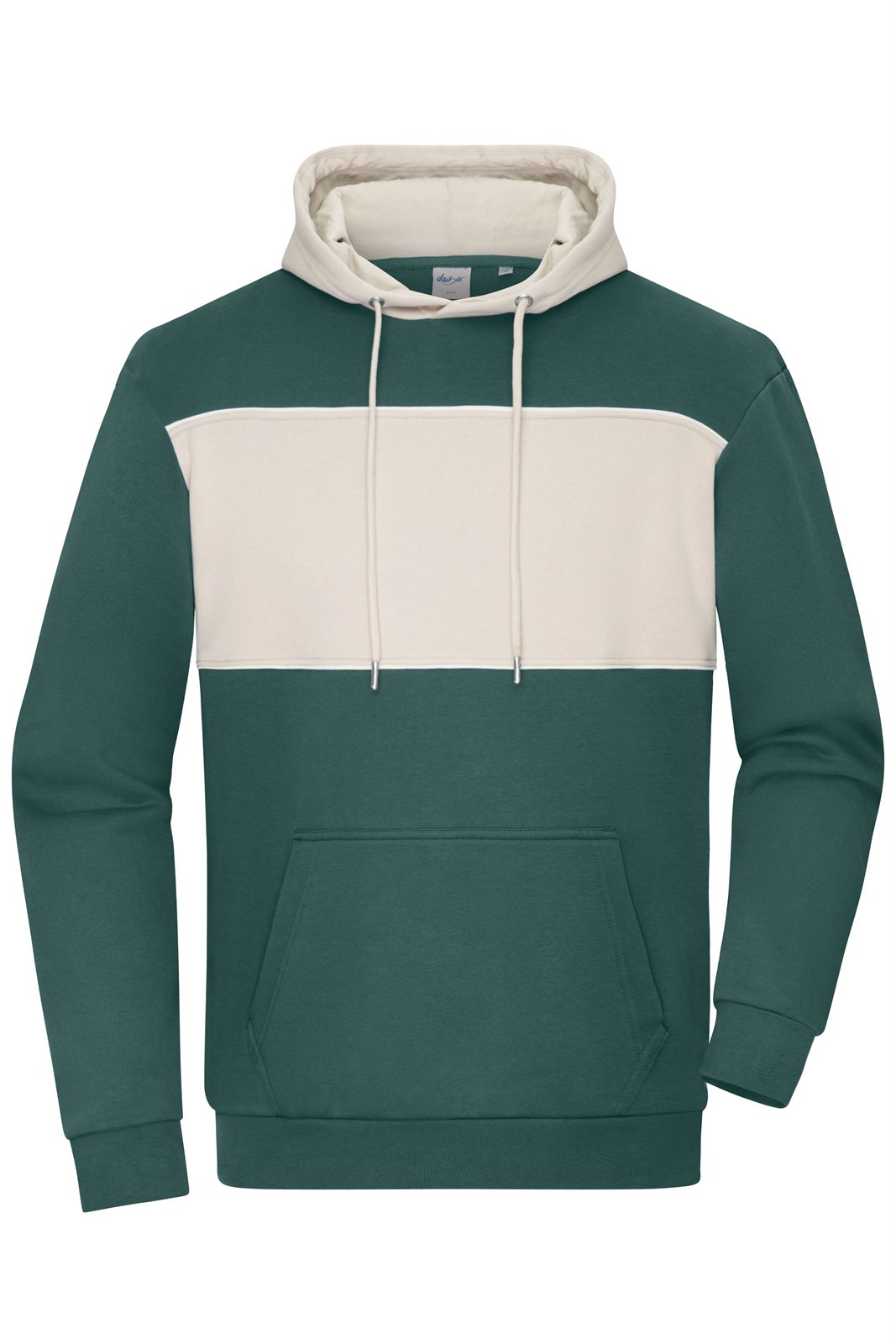 Pullover Unisex Grün/Braun – Sweat-Hoody colour-block UNISEX OCS Blended & RCS