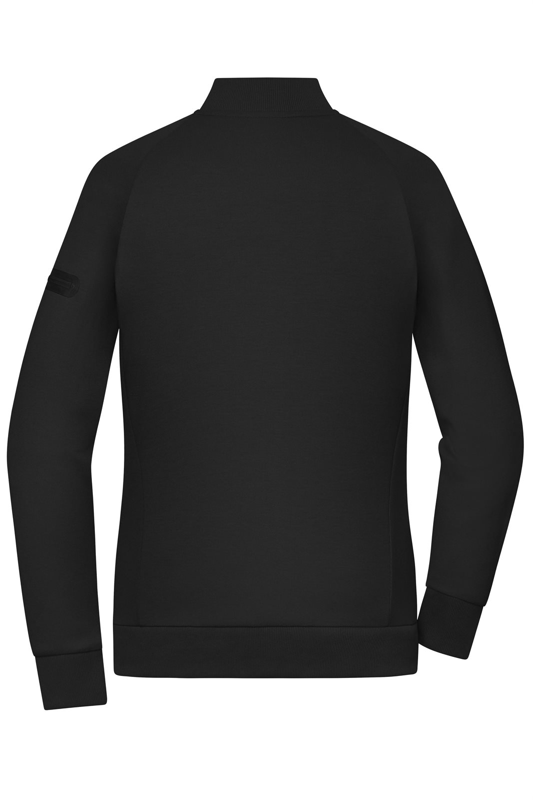 Jacke Damen Schwarz – Ladies' Zip Jacket Interlock OCS Blended & RCS, Detailansicht