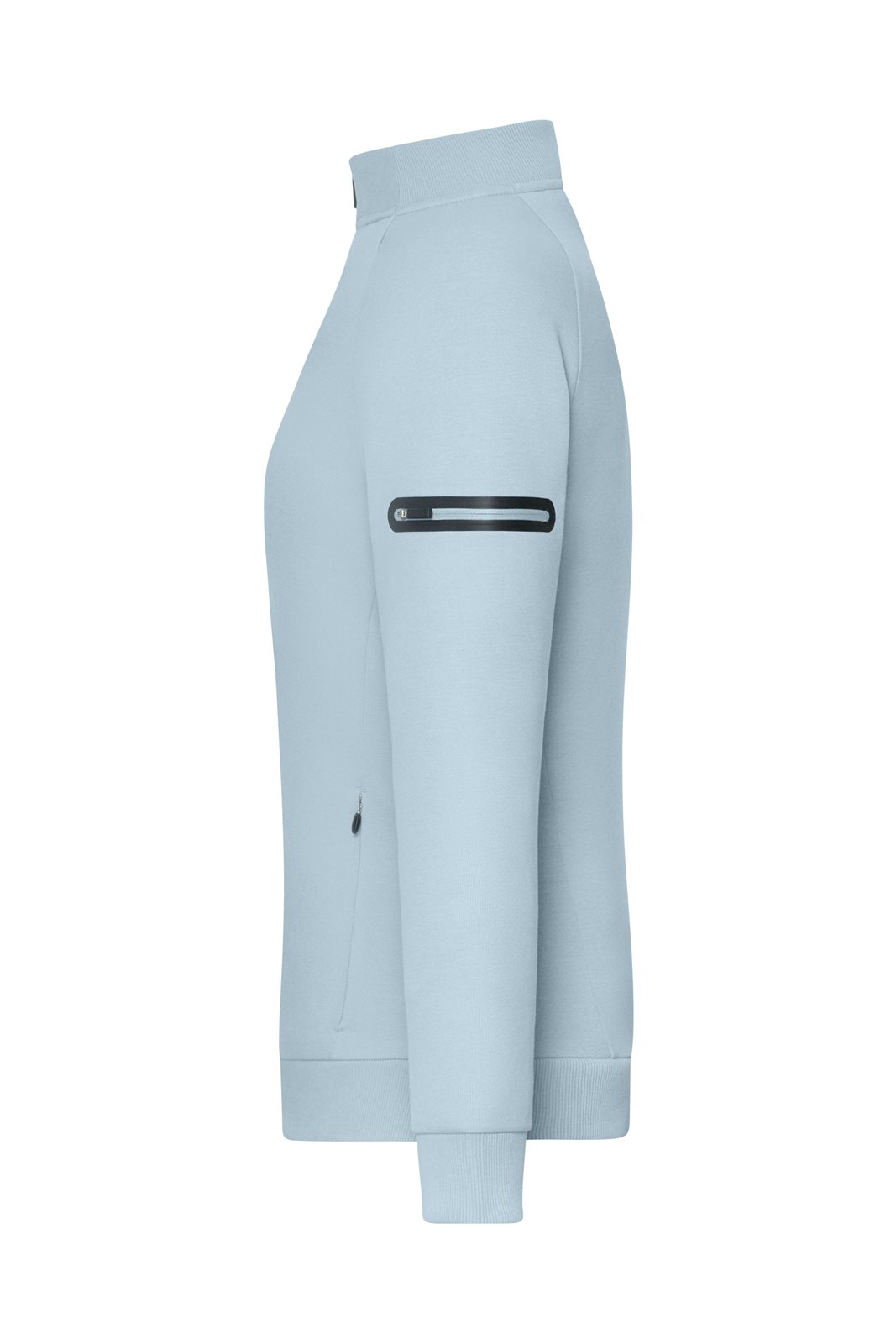 Jacke Damen Blau – Ladies' Zip Jacket Interlock OCS Blended & RCS, Detailansicht