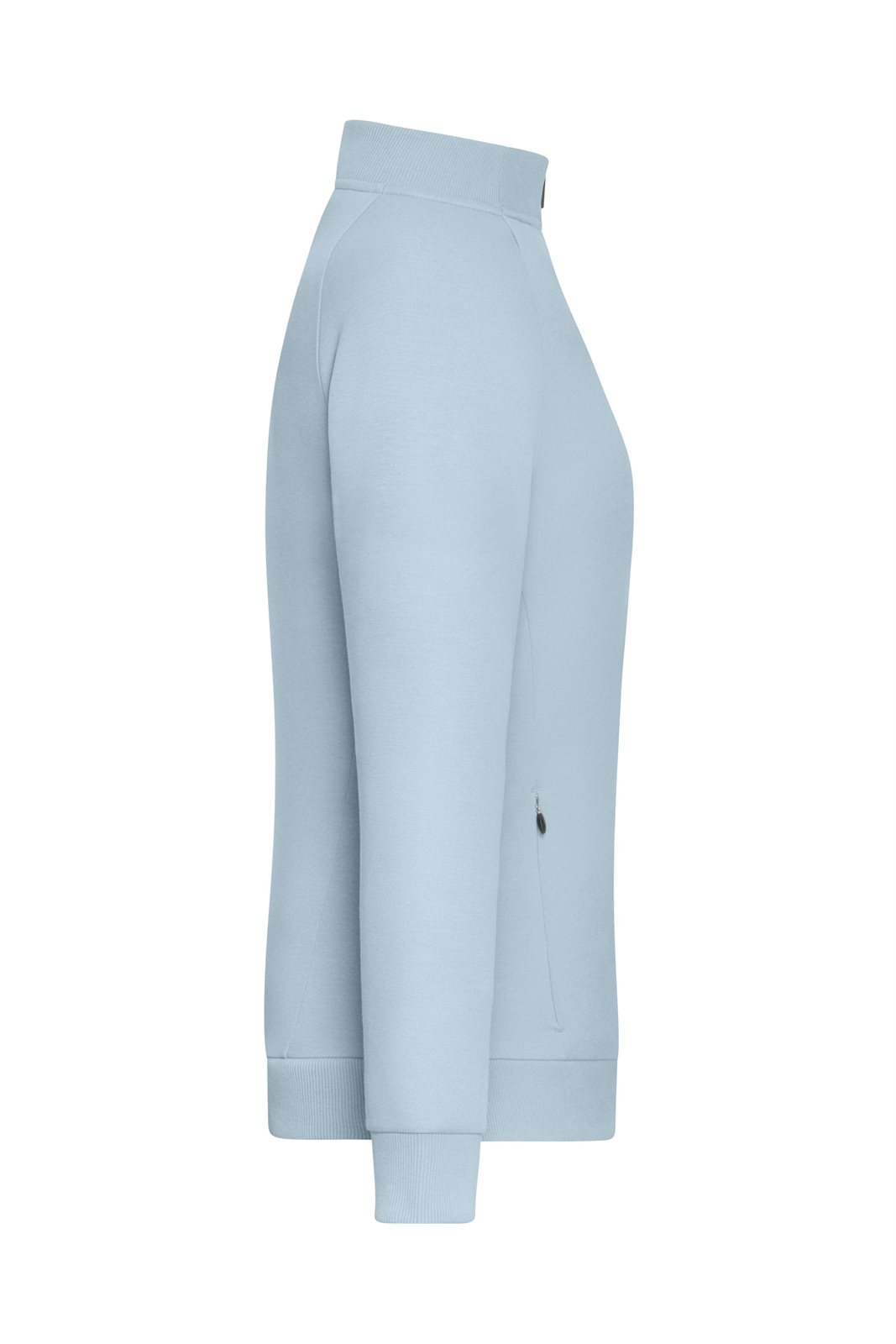 Jacke Damen Blau – Ladies' Zip Jacket Interlock OCS Blended & RCS, Detailansicht