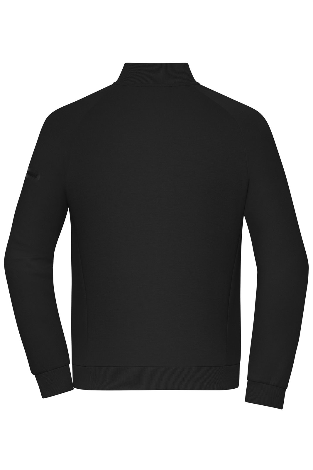 Jacke Herren Schwarz – Men's Zip Jacket Interlock OCS Blended & RCS, Detailansicht