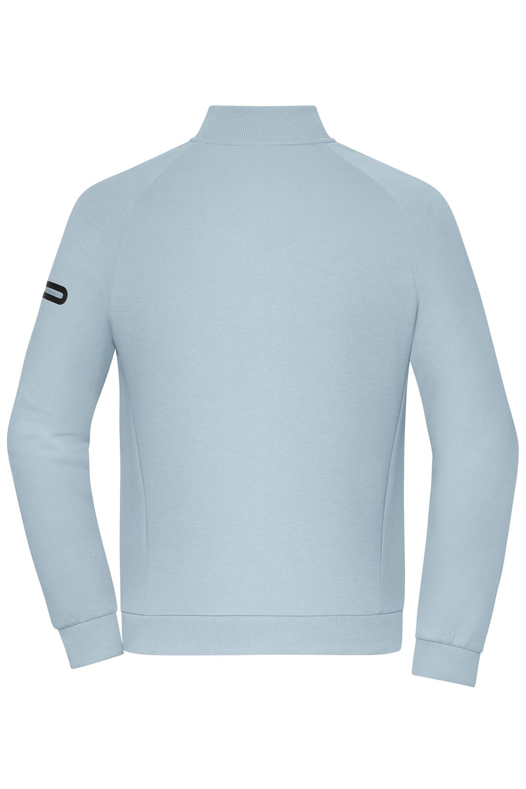 Jacke Herren Blau – Men's Zip Jacket Interlock OCS Blended & RCS, Detailansicht