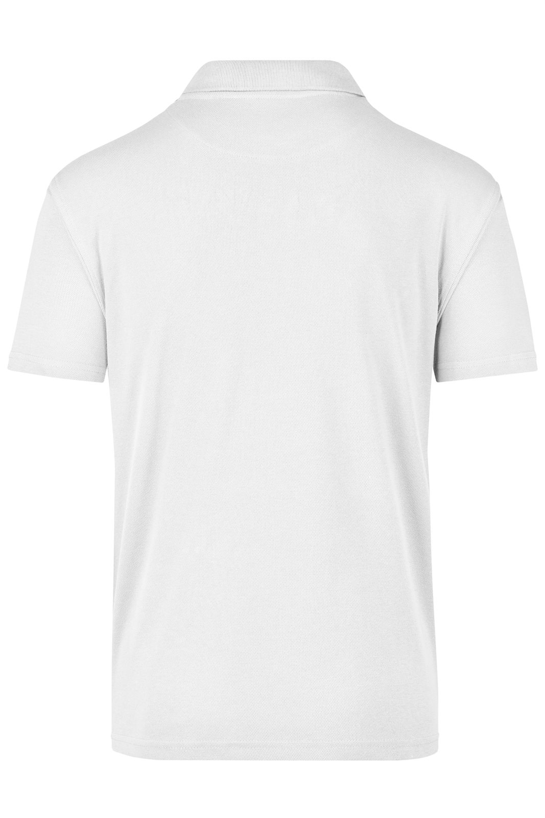 Poloshirt Herren Weiß – Function Polo, Detailansicht