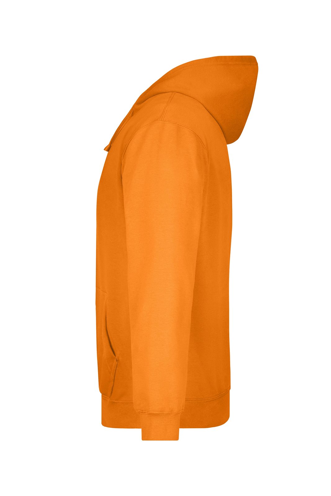 Pullover Herren Orange – Hooded Sweat, Detailansicht