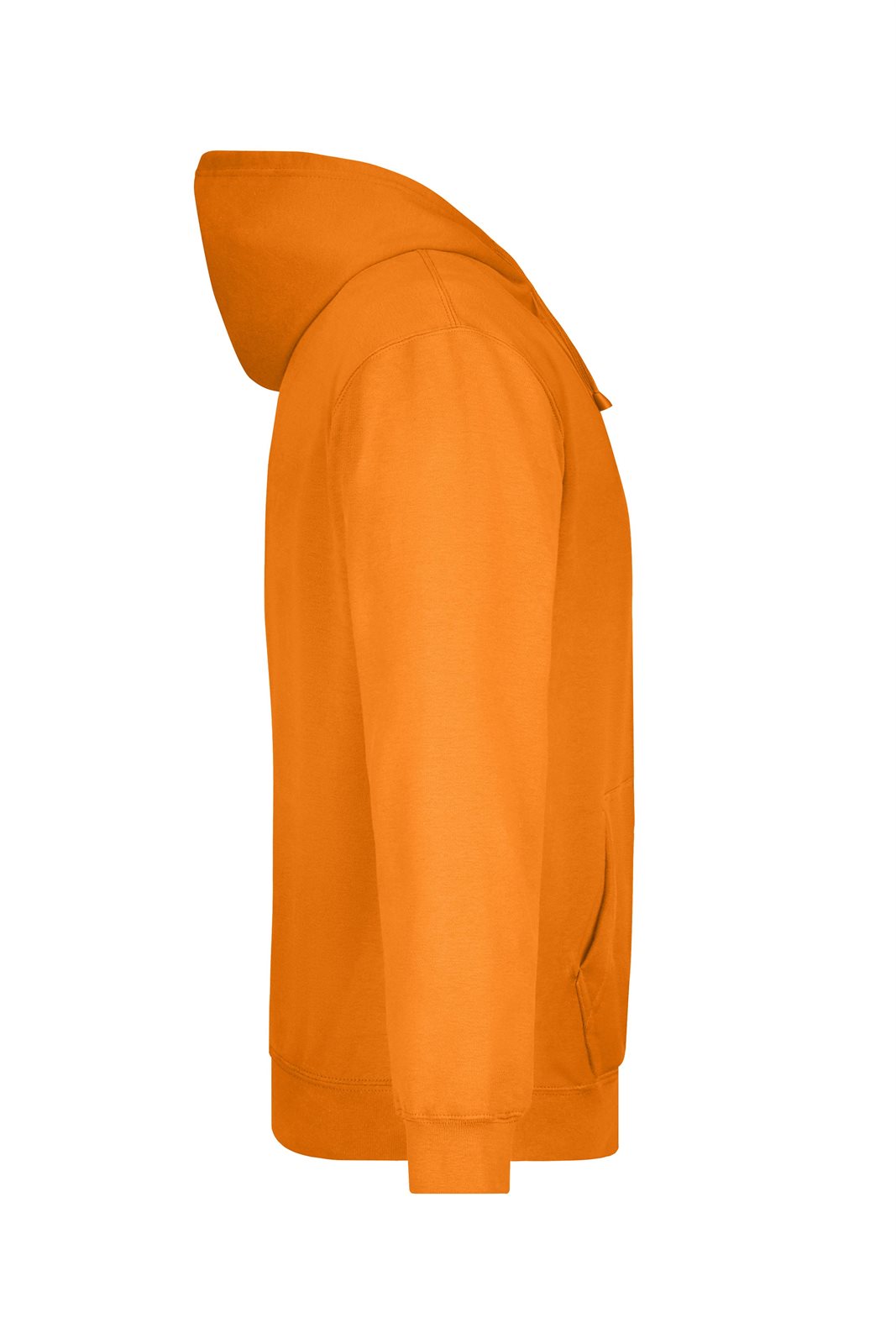 Pullover Herren Orange – Hooded Sweat, Detailansicht