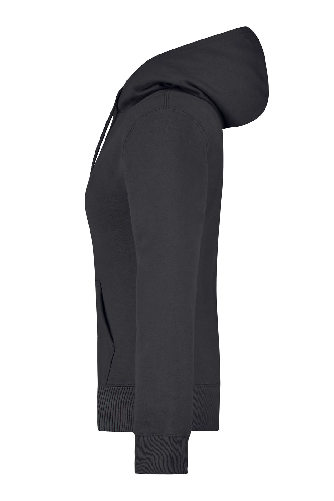 Pullover Damen Schwarz – Ladies' Hooded Sweat, Detailansicht