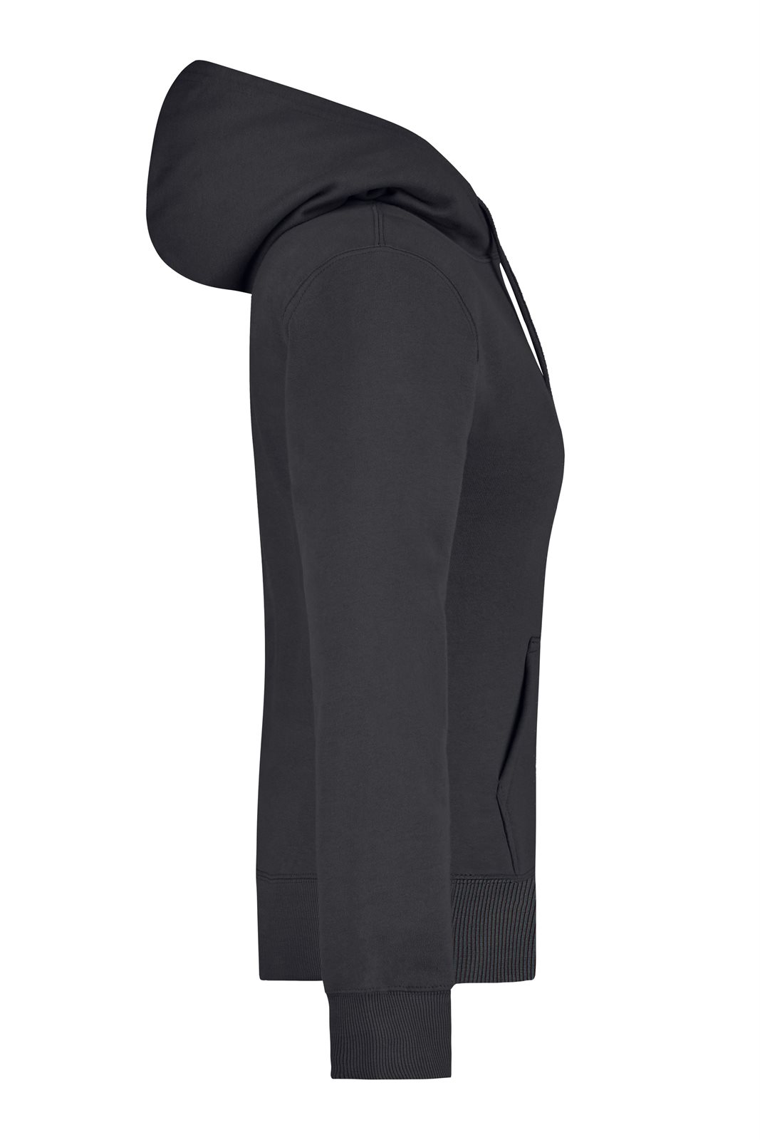Pullover Damen Schwarz – Ladies' Hooded Sweat, Detailansicht