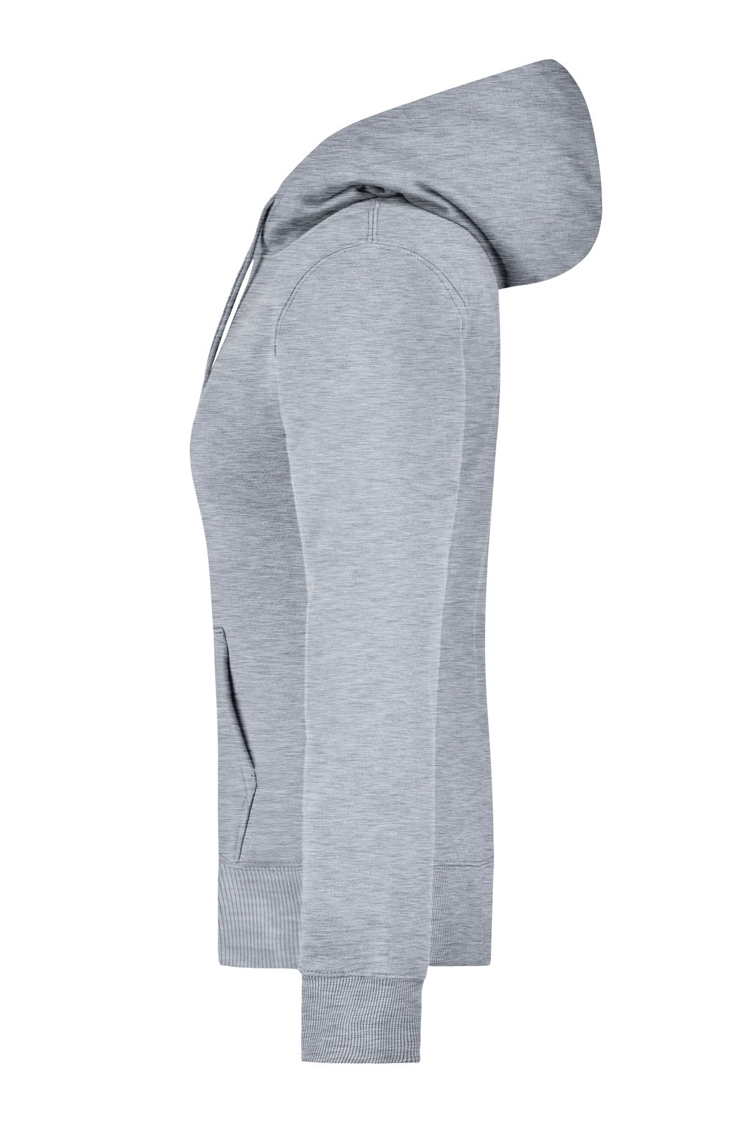 Pullover Damen Grau – Ladies' Hooded Sweat, Detailansicht