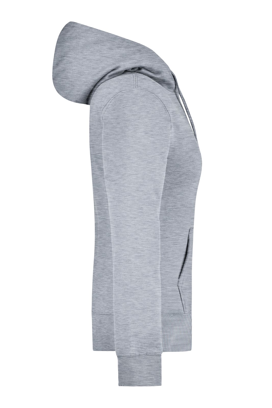 Pullover Damen Grau – Ladies' Hooded Sweat, Detailansicht