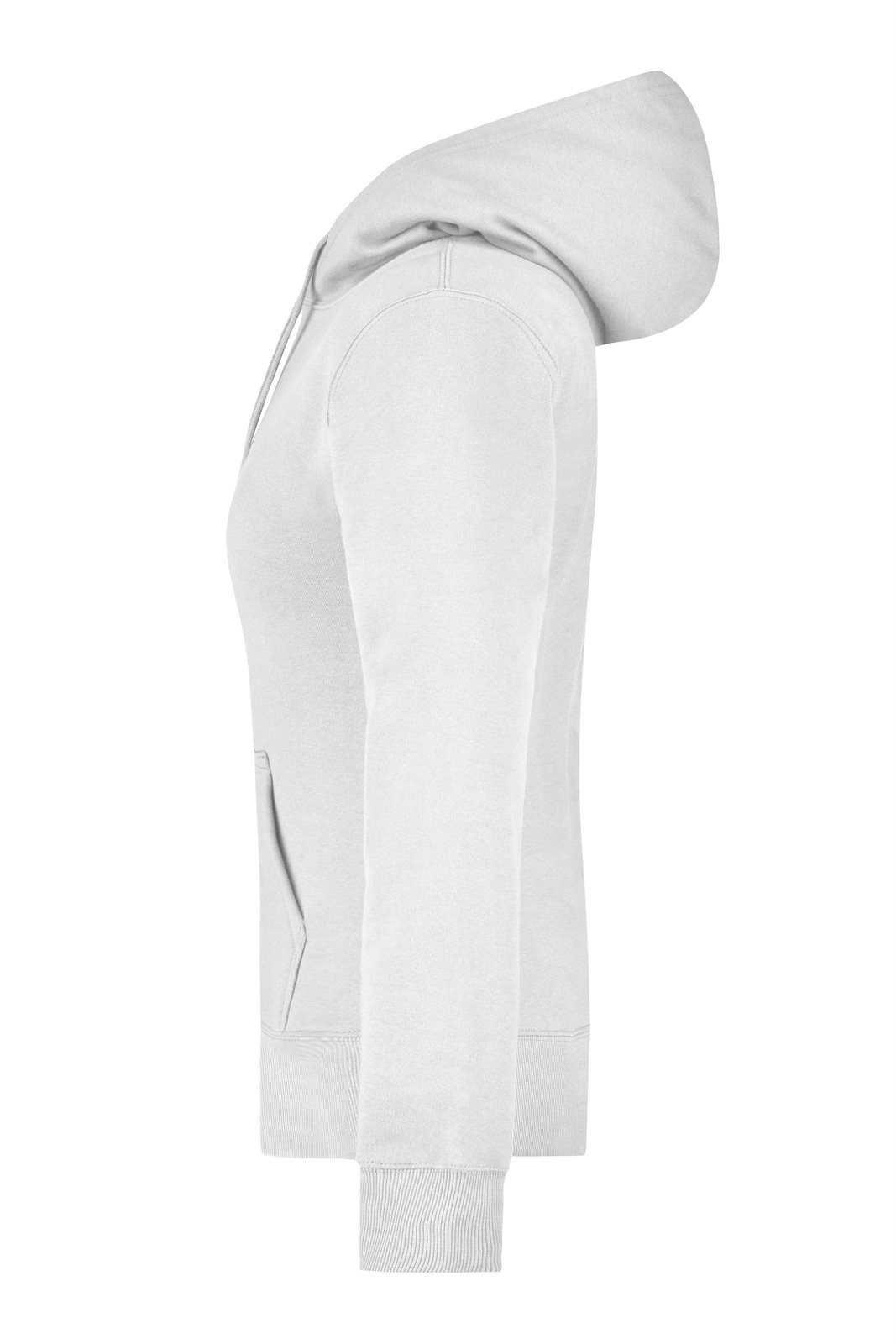 Pullover Damen Weiß – Ladies' Hooded Sweat, Detailansicht