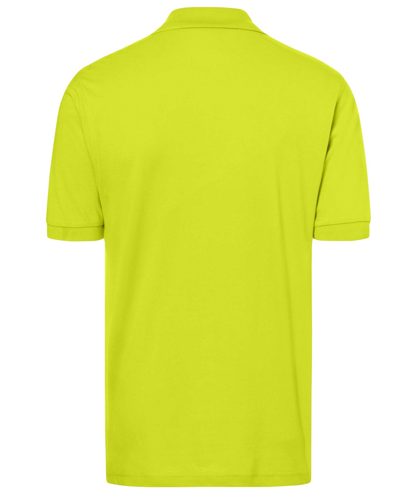 Poloshirt Herren Gelb – Classic Polo, Detailansicht