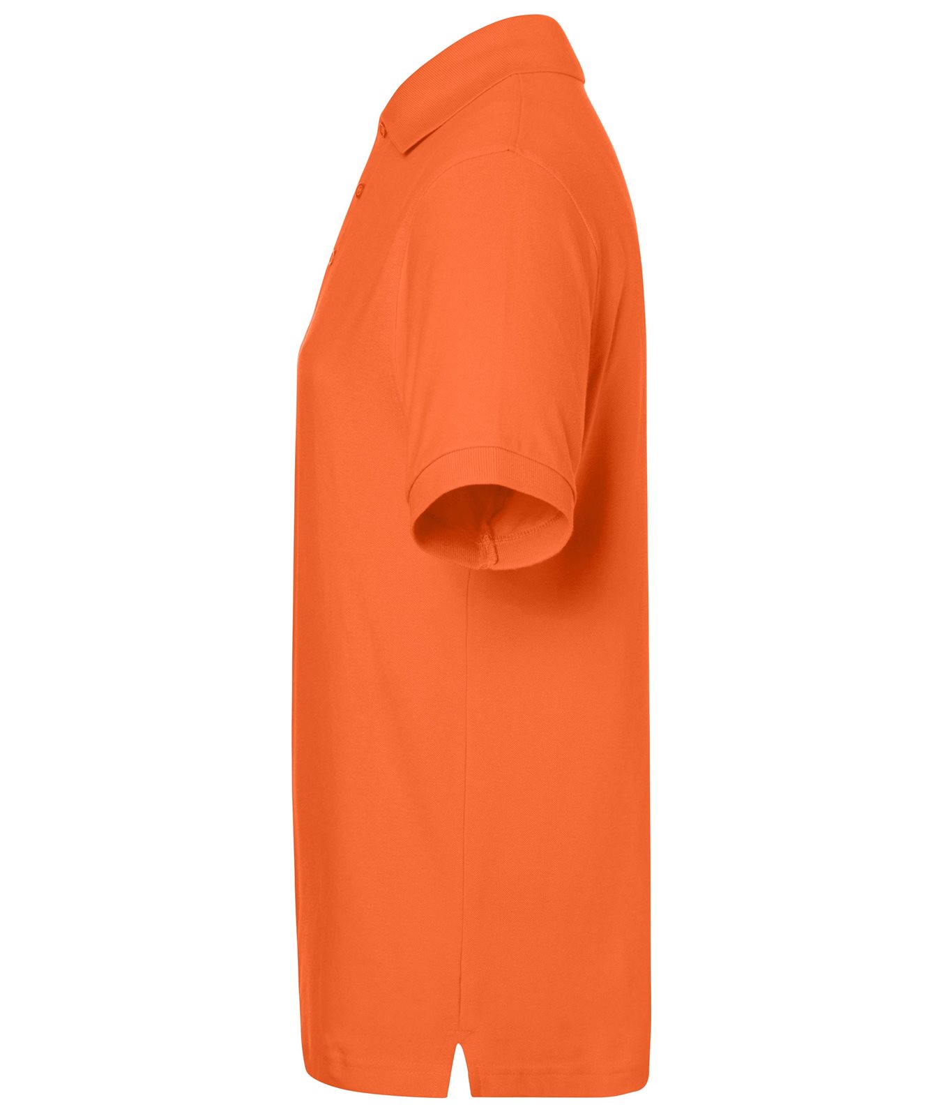 Poloshirt Herren Orange – Classic Polo, Detailansicht
