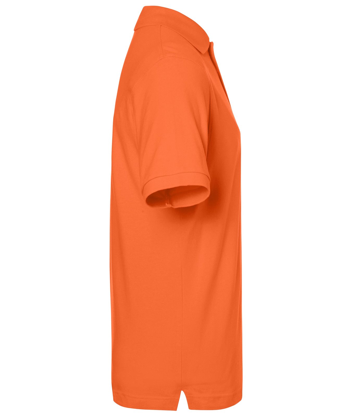 Poloshirt Herren Orange – Classic Polo, Detailansicht