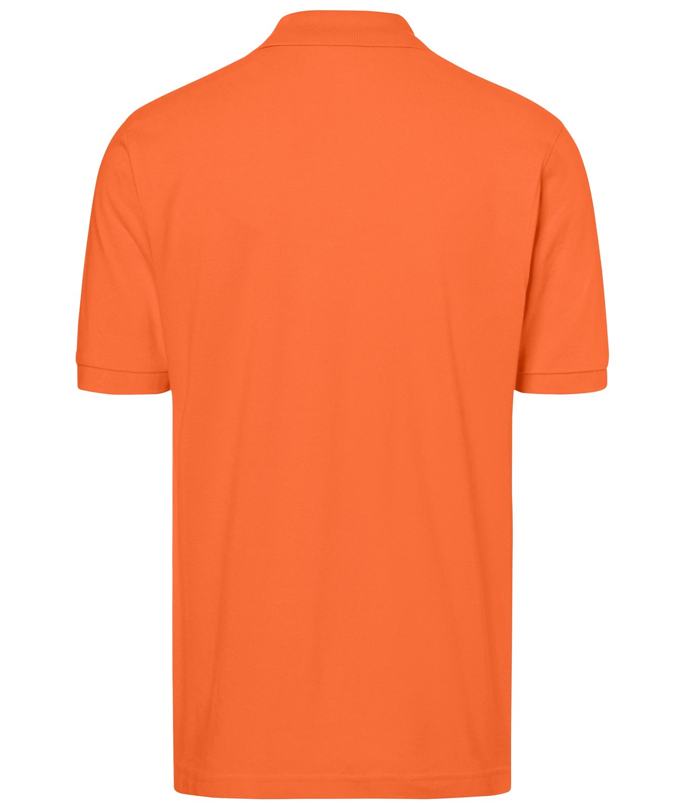 Poloshirt Herren Orange – Classic Polo, Detailansicht