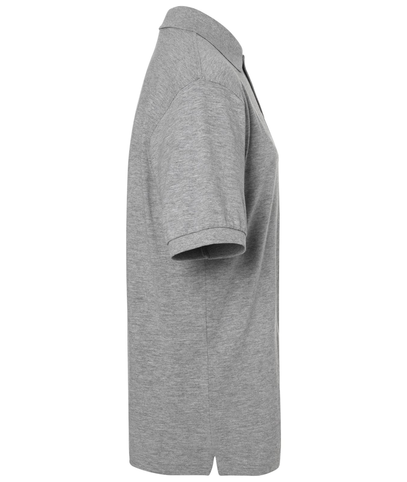 Poloshirt Herren Grau – Classic Polo, Detailansicht
