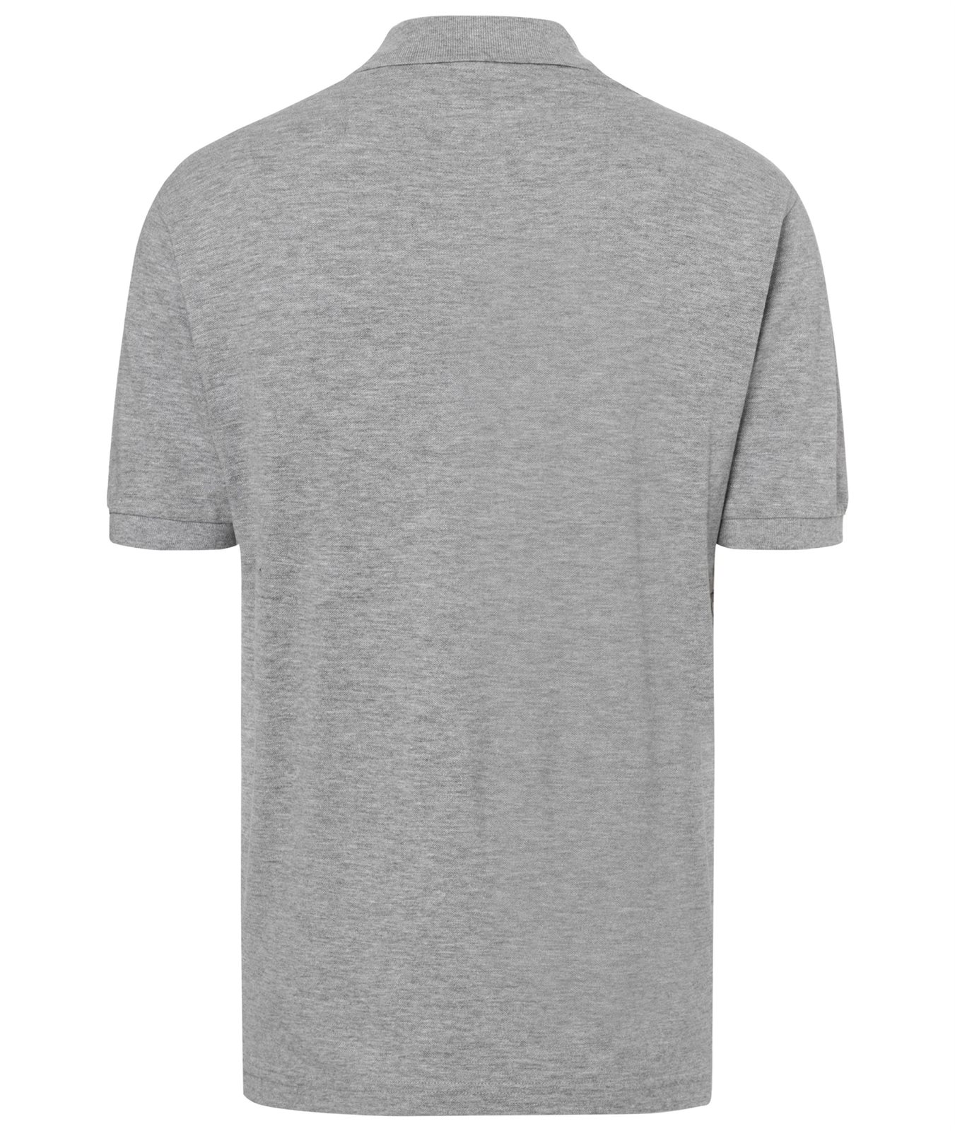 Poloshirt Herren Grau – Classic Polo, Detailansicht