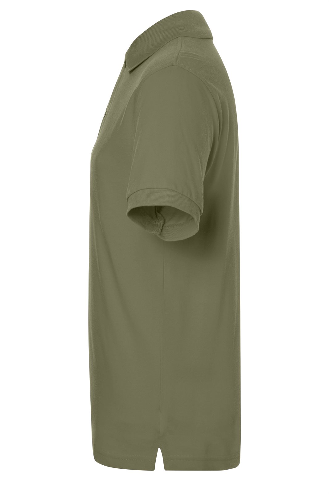 Poloshirt Herren Braun/Grün/Oliv – Classic Polo, Detailansicht