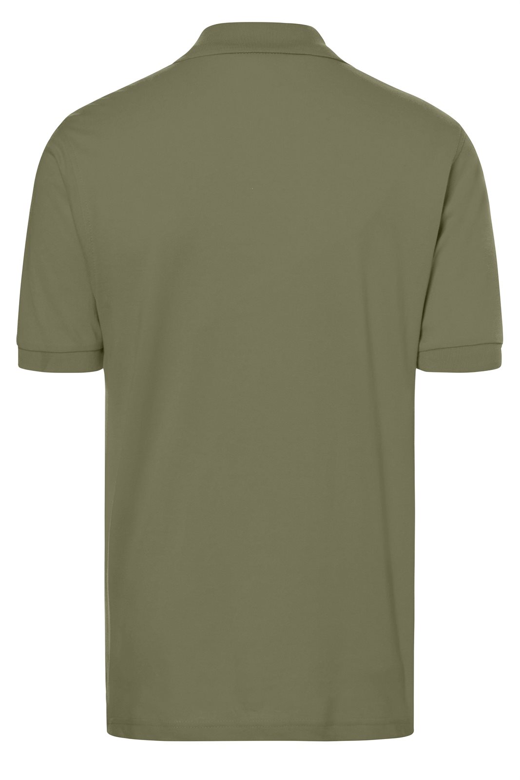 Poloshirt Herren Braun/Grün/Oliv – Classic Polo, Detailansicht