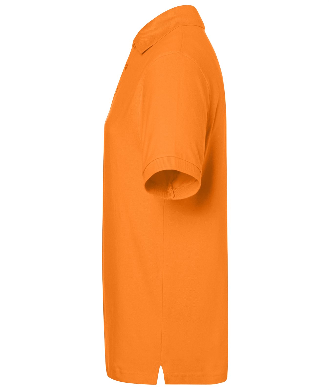 Poloshirt Herren Orange – Classic Polo, Detailansicht