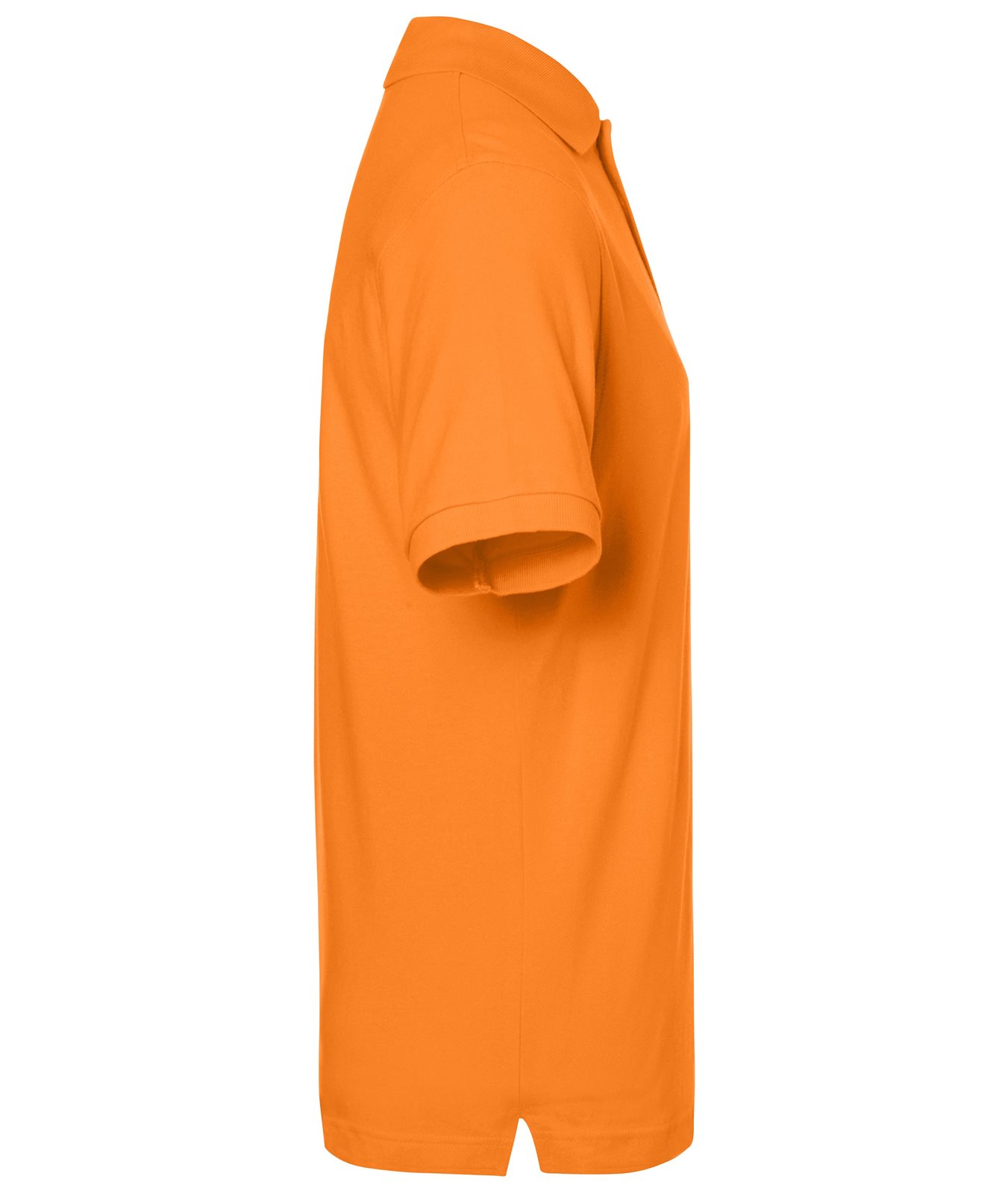 Poloshirt Herren Orange – Classic Polo, Detailansicht