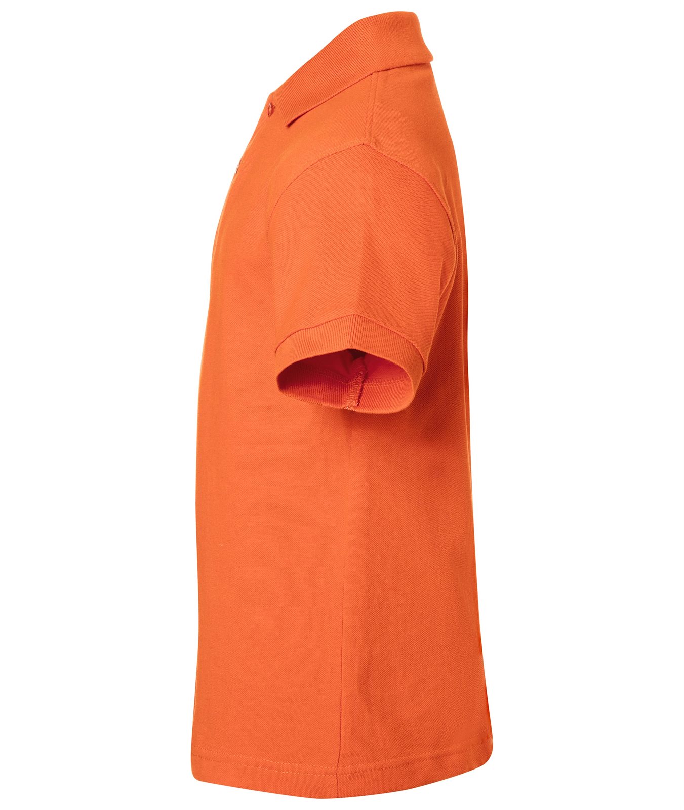 Poloshirt Kinder Orange – Classic Polo Junior, Detailansicht