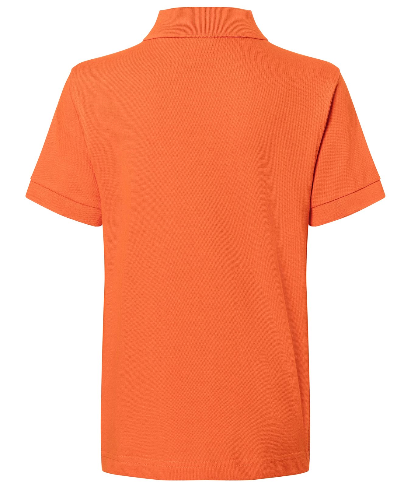 Poloshirt Kinder Orange – Classic Polo Junior, Detailansicht