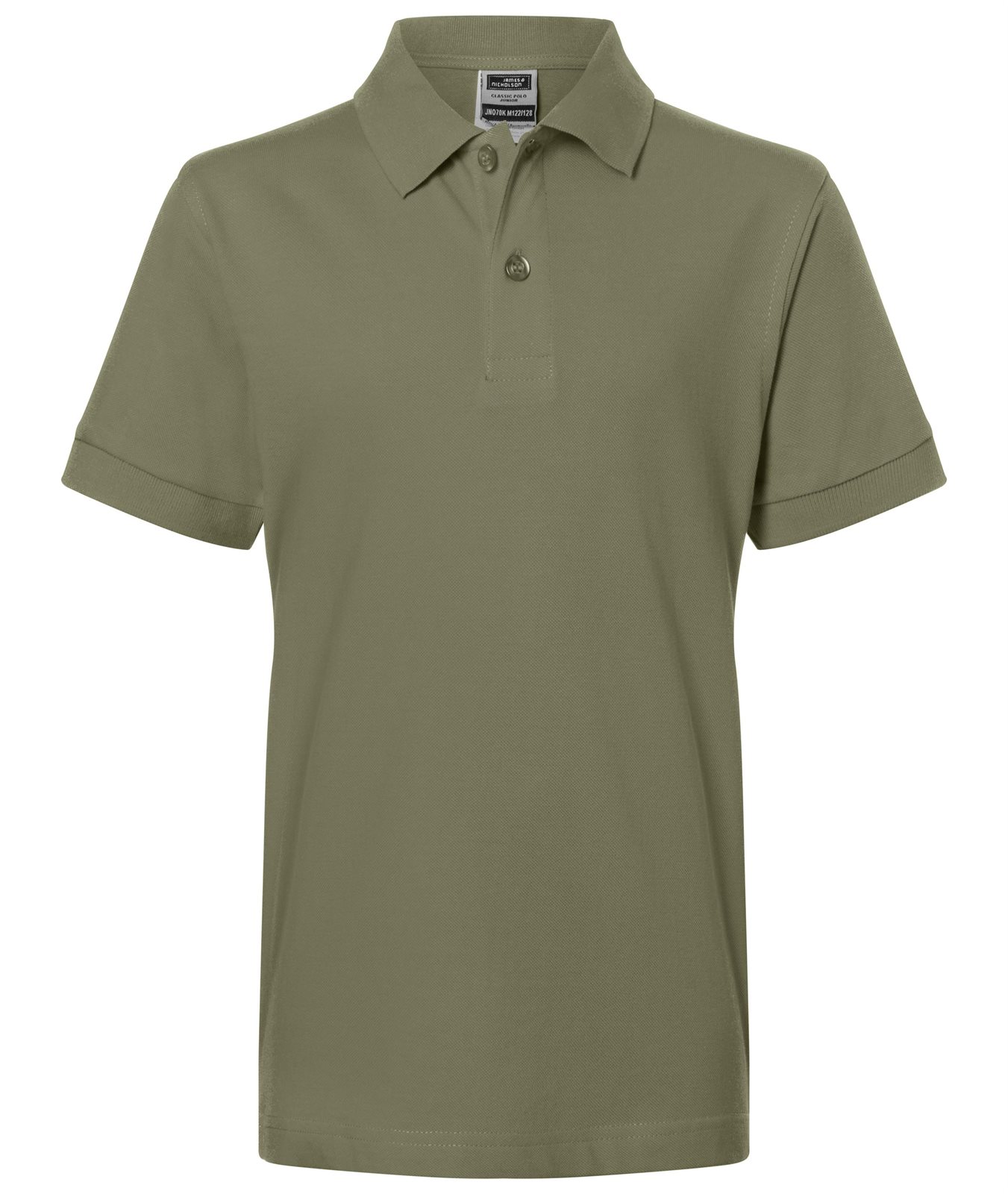 Poloshirt Kinder Braun/Grün/Oliv – Classic Polo Junior