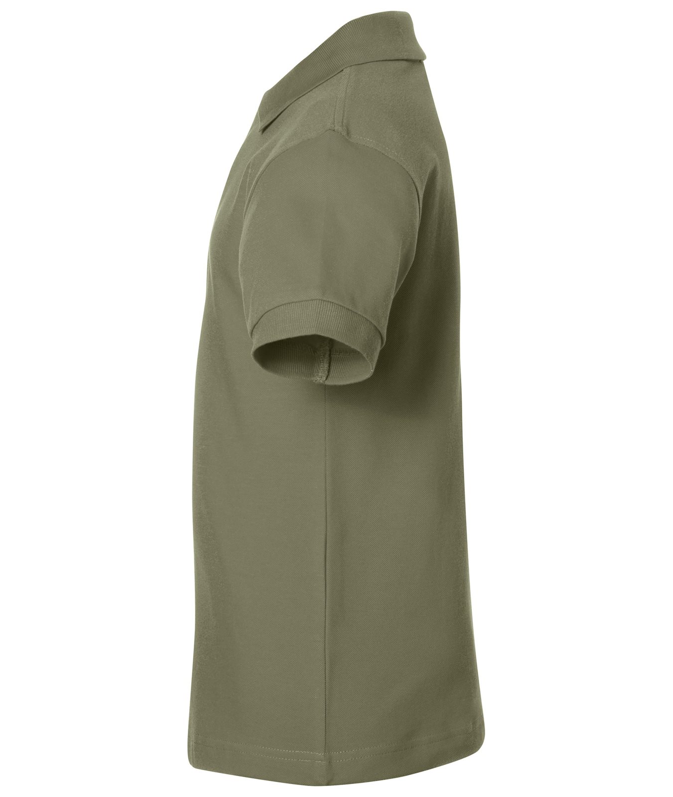 Poloshirt Kinder Braun/Grün/Oliv – Classic Polo Junior, Detailansicht
