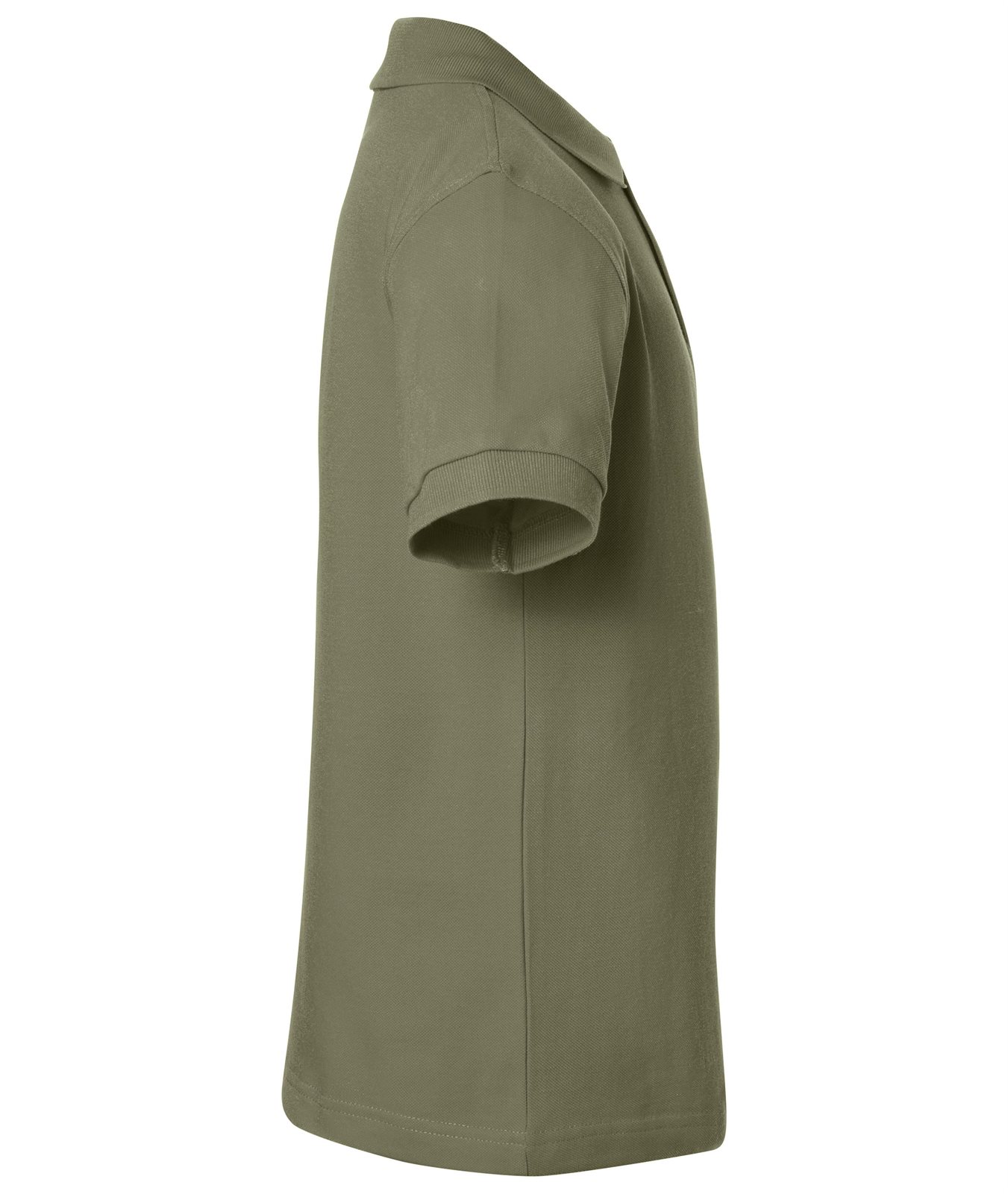 Poloshirt Kinder Braun/Grün/Oliv – Classic Polo Junior, Detailansicht