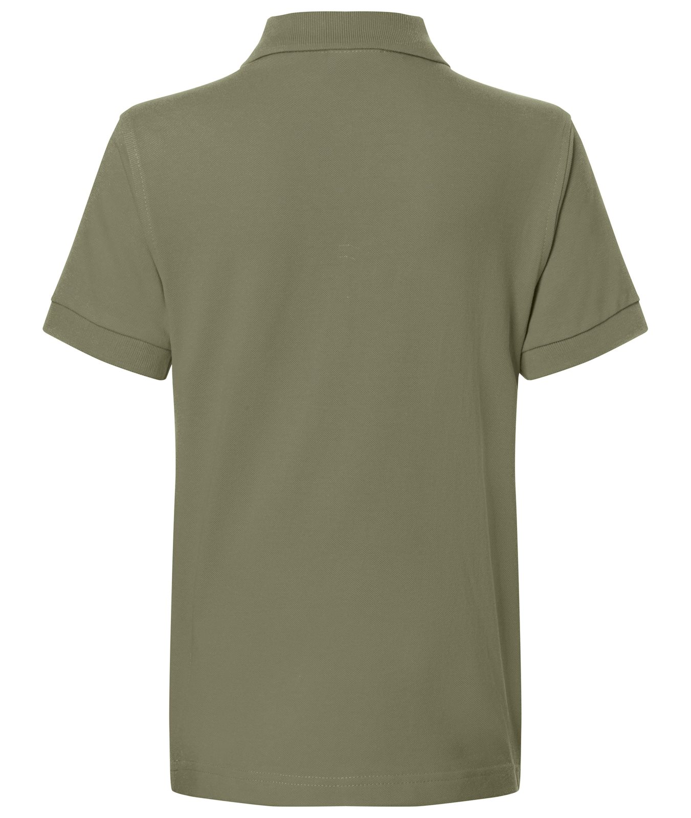 Poloshirt Kinder Braun/Grün/Oliv – Classic Polo Junior, Detailansicht