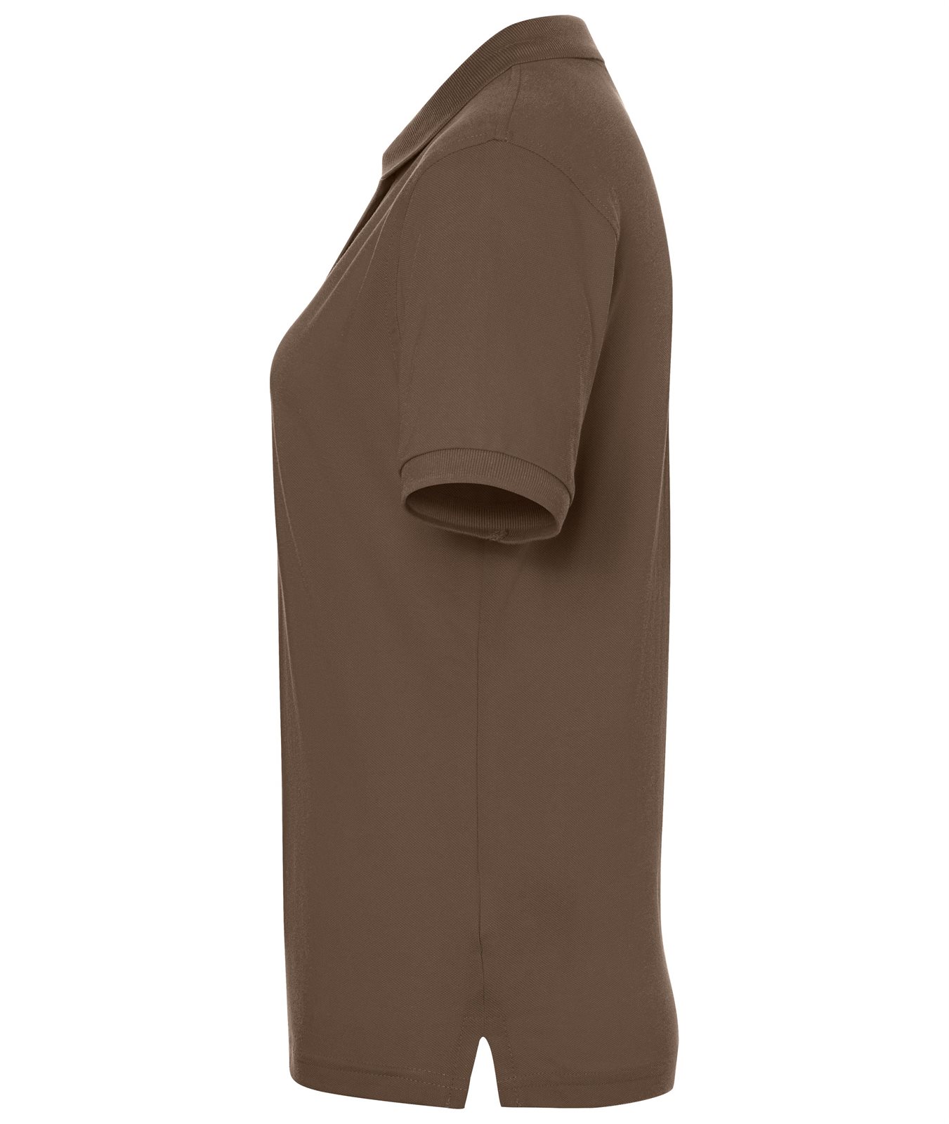 Poloshirt Damen Braun – Classic Polo Ladies, Detailansicht