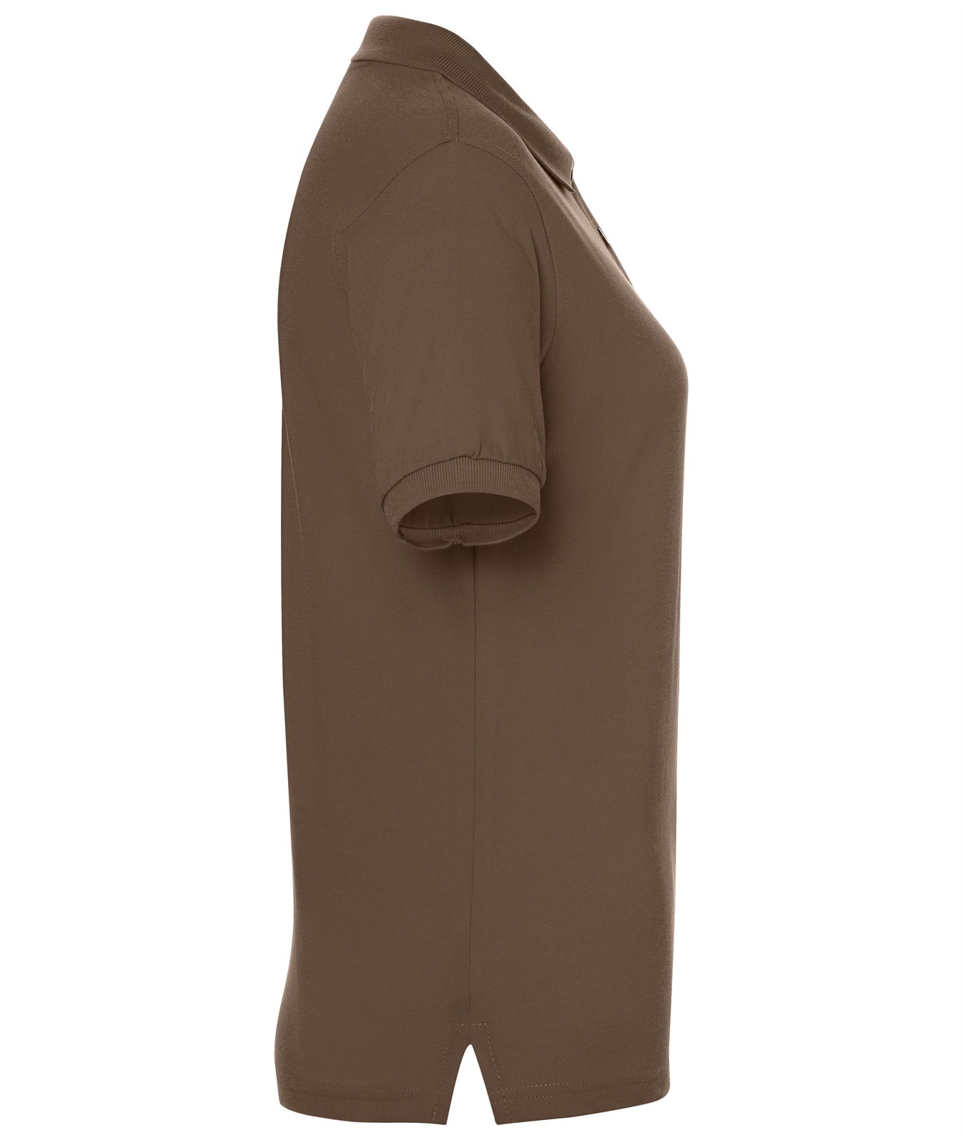 Poloshirt Damen Braun – Classic Polo Ladies, Detailansicht