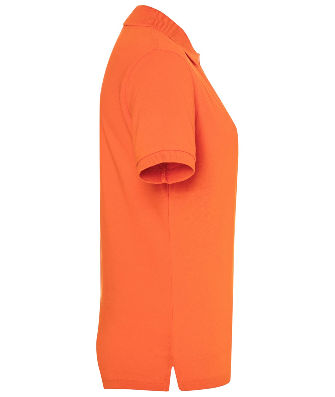 Poloshirt Damen Orange – Classic Polo Ladies, Detailansicht