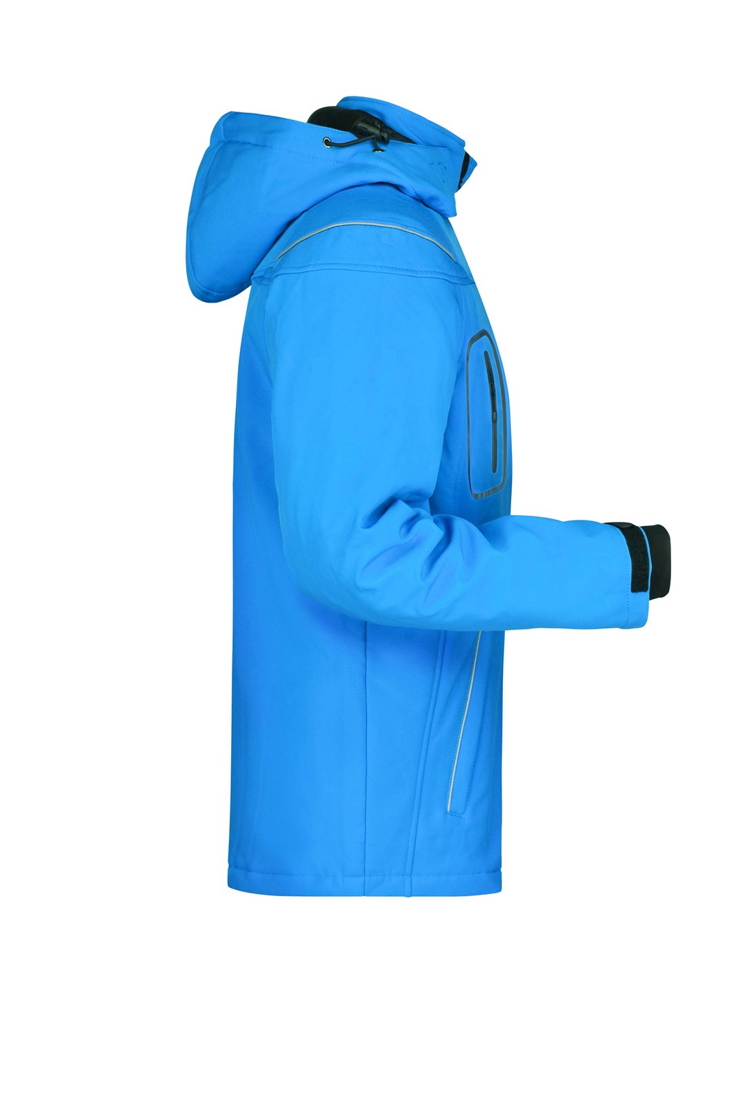 Jacke Herren Blau – Men’s Winter Softshell Jacket, Detailansicht