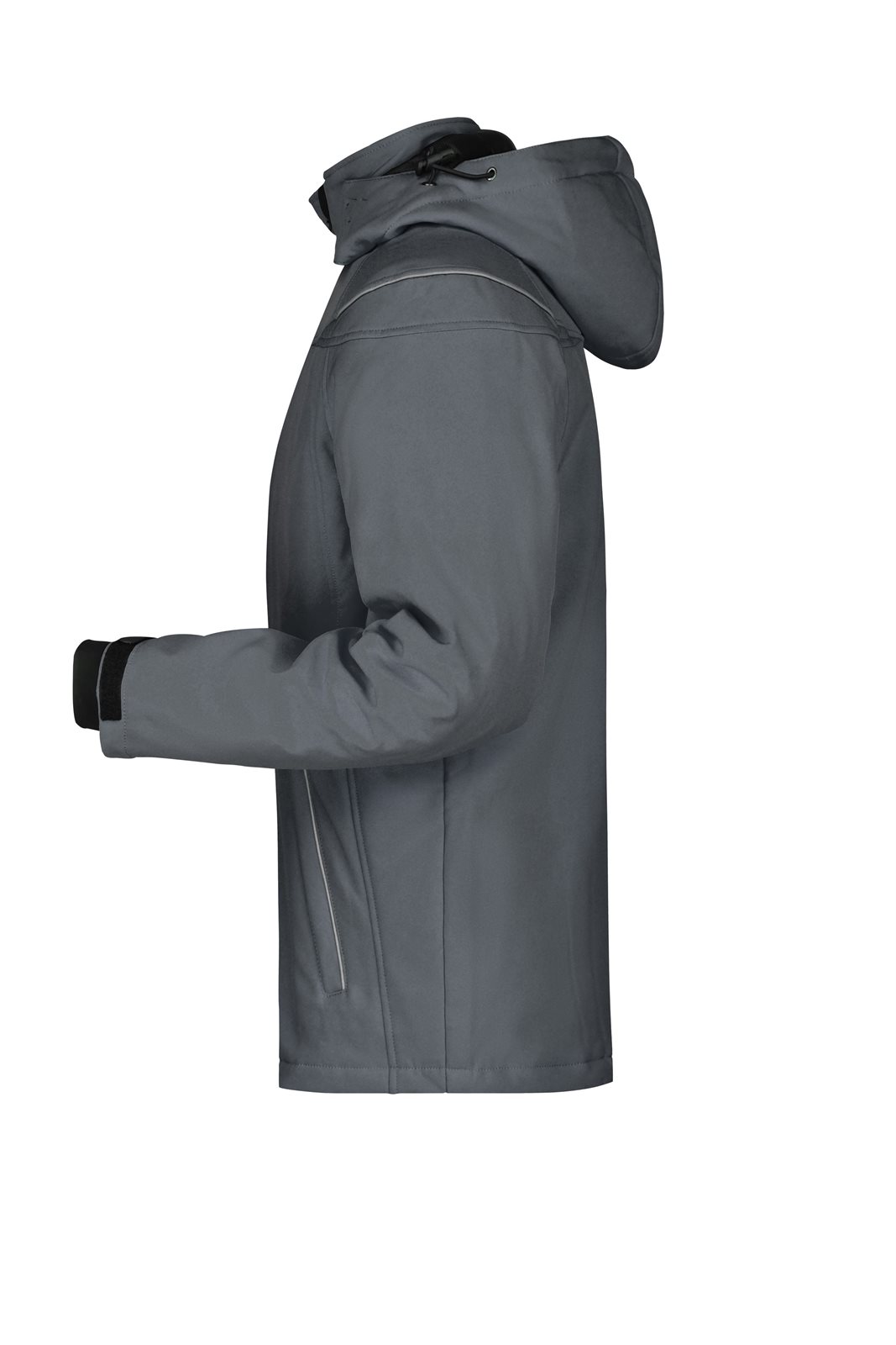 Jacke Herren Grau – Men’s Winter Softshell Jacket, Detailansicht