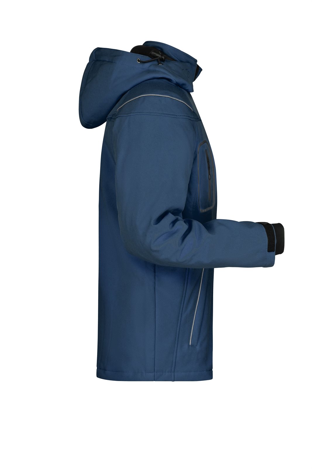 Jacke Herren Blau – Men’s Winter Softshell Jacket, Detailansicht