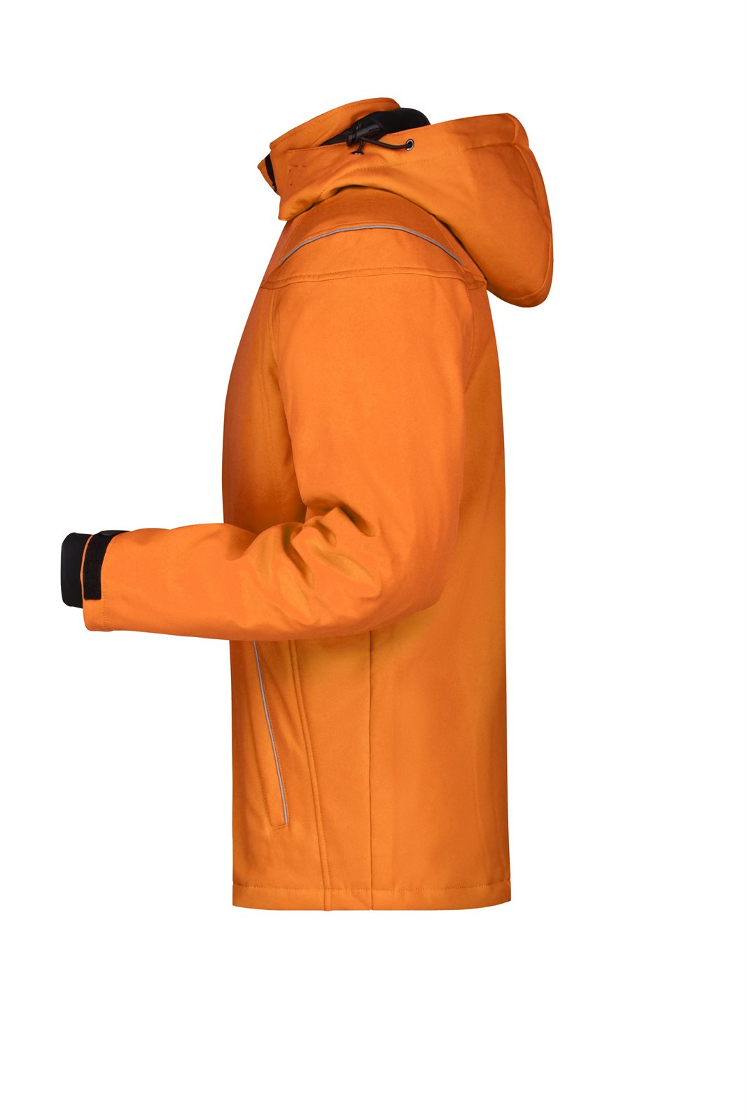 Jacke Herren Orange – Men’s Winter Softshell Jacket, Detailansicht