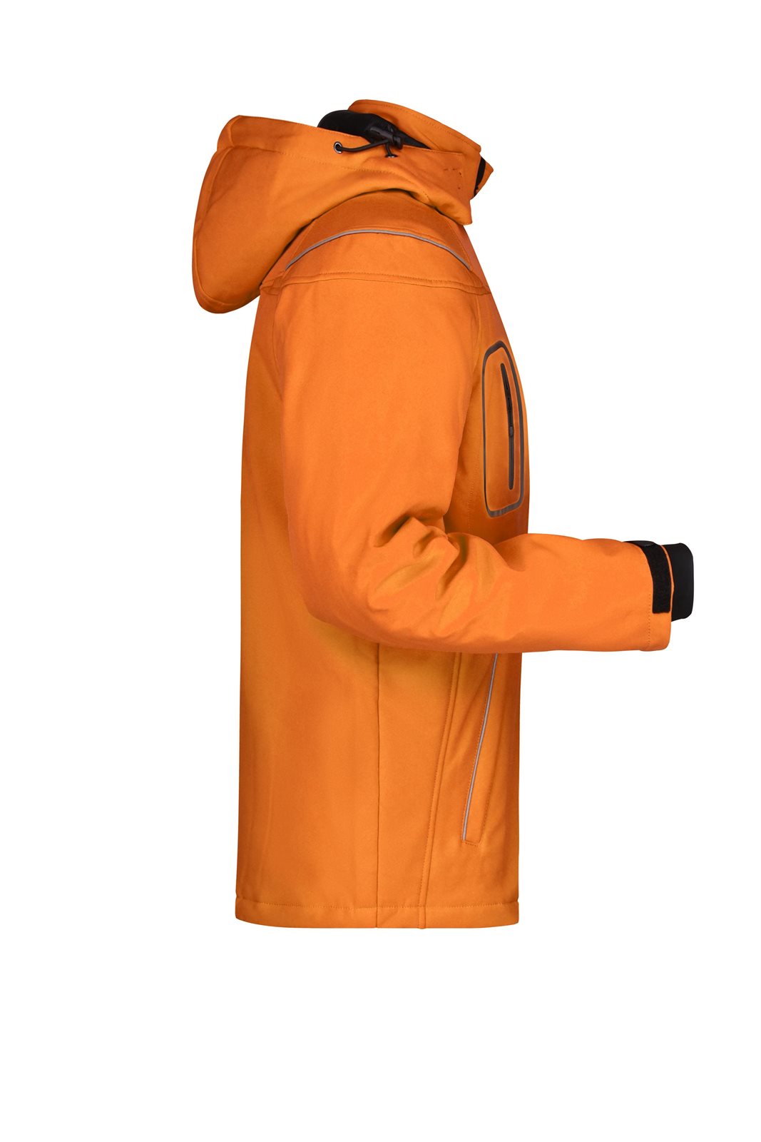 Jacke Herren Orange – Men’s Winter Softshell Jacket, Detailansicht