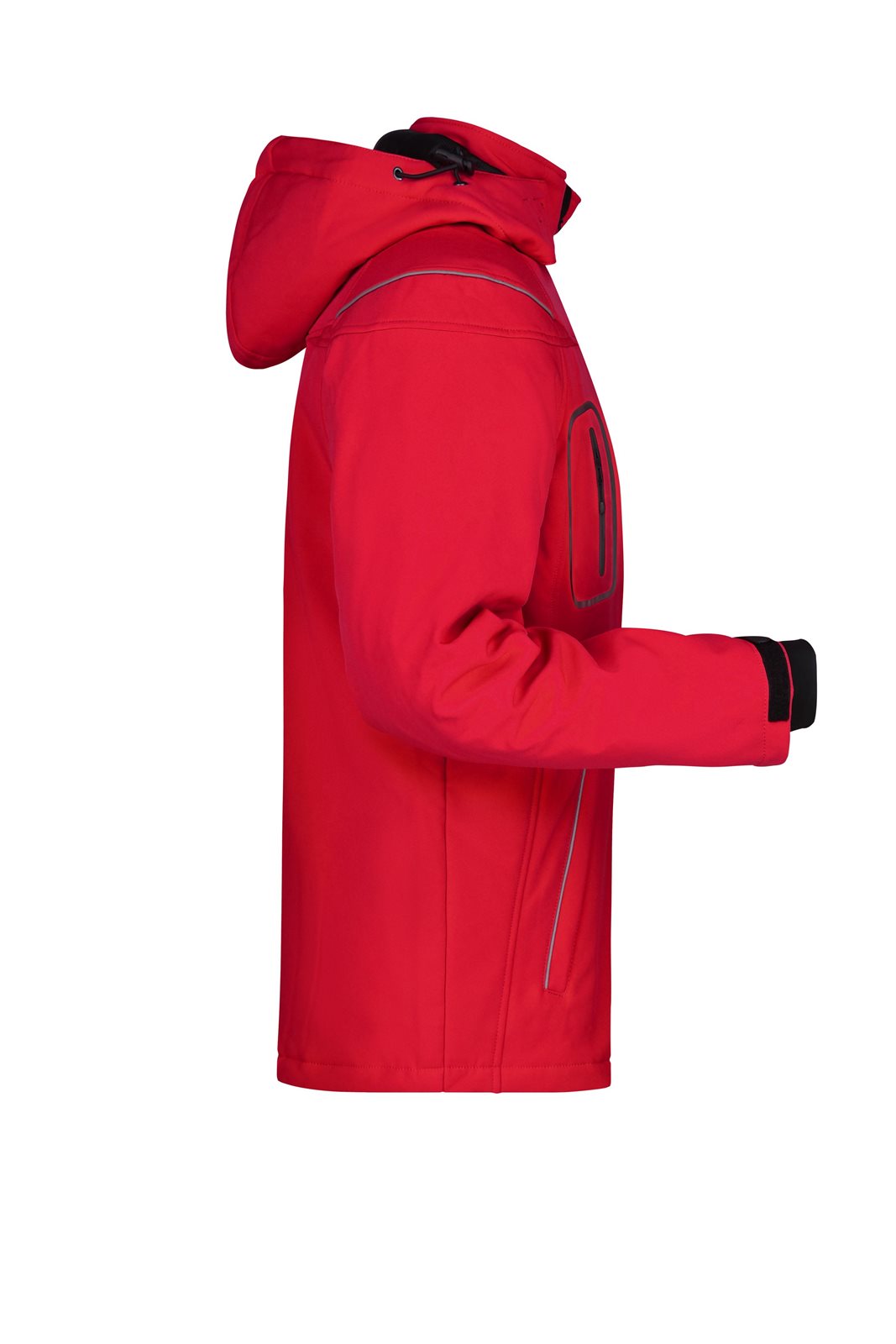Jacke Herren Rot – Men’s Winter Softshell Jacket, Detailansicht