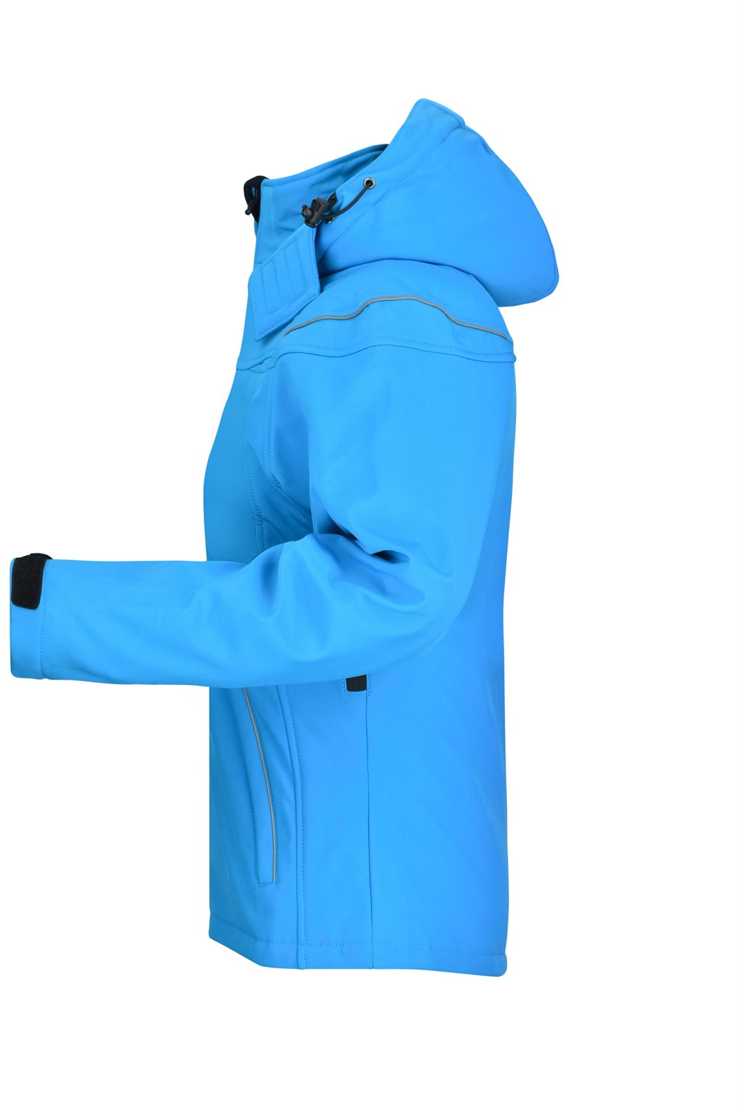 Jacke Damen Blau – Ladies' Winter Softshell Jacket, Detailansicht