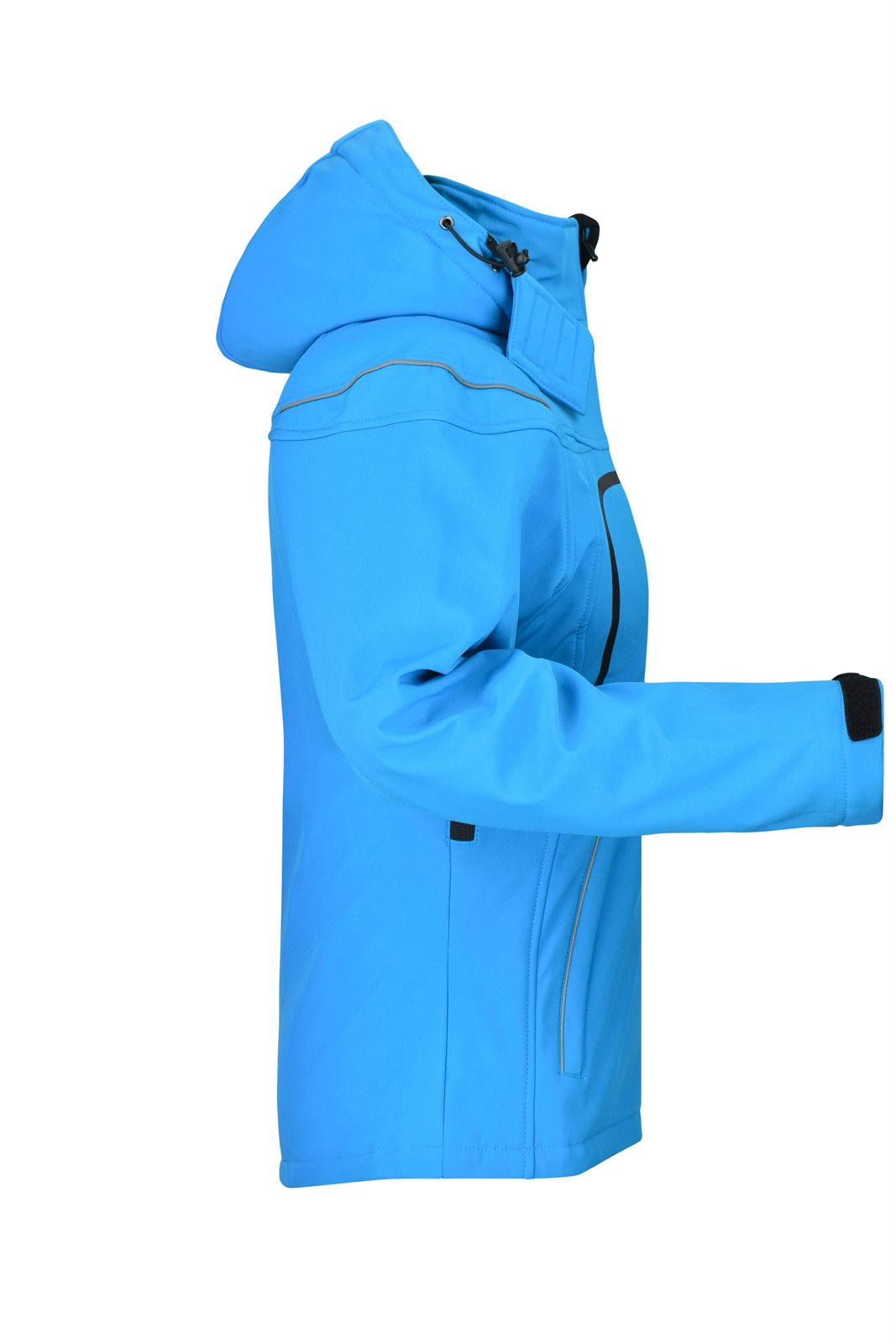 Jacke Damen Blau – Ladies' Winter Softshell Jacket, Detailansicht