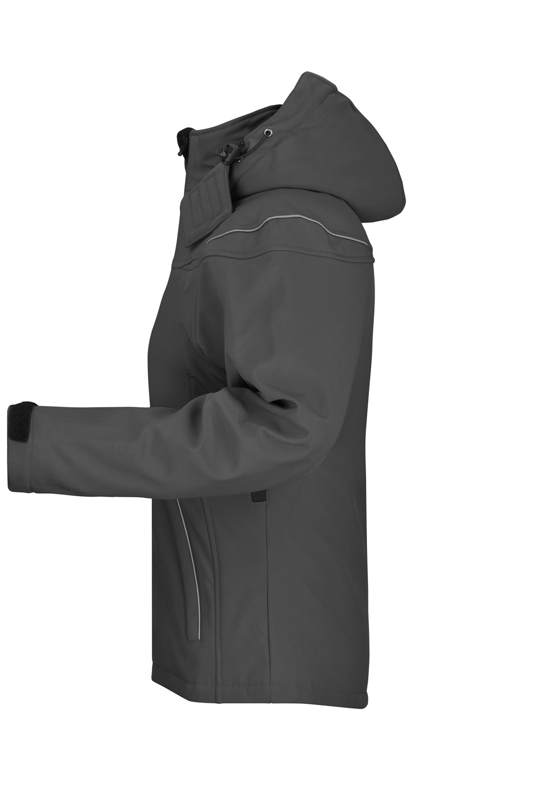 Jacke Damen Schwarz – Ladies' Winter Softshell Jacket, Detailansicht