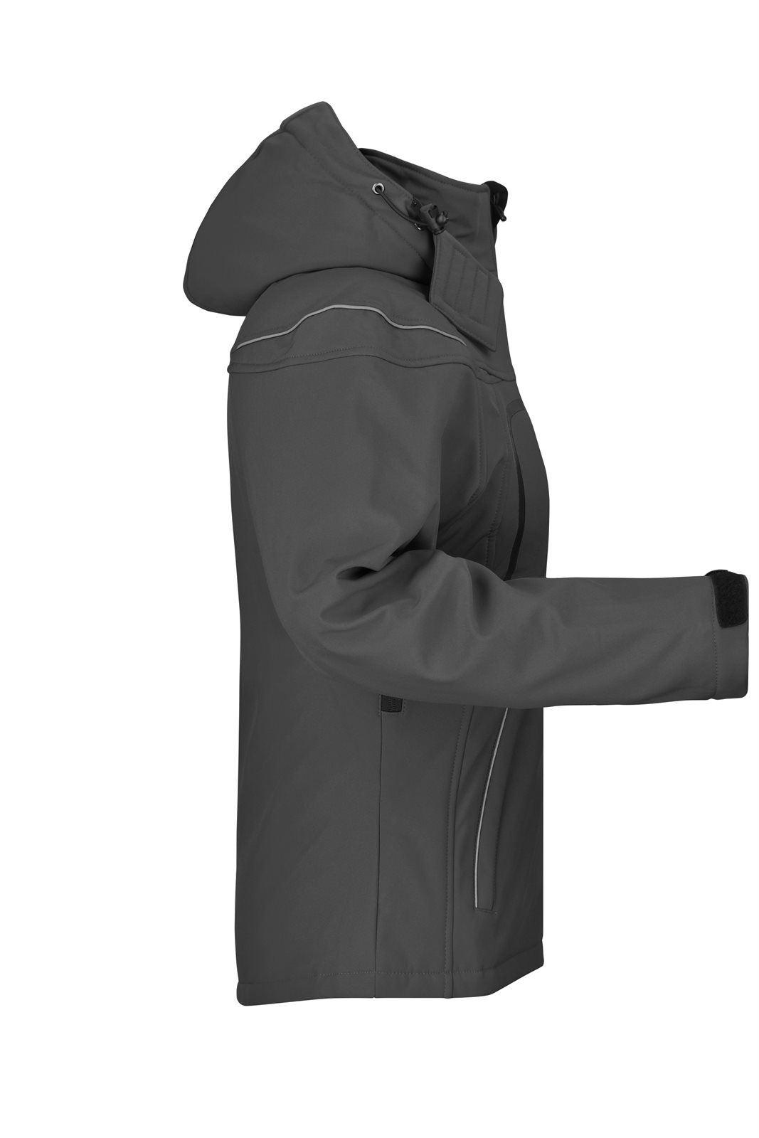 Jacke Damen Schwarz – Ladies' Winter Softshell Jacket, Detailansicht