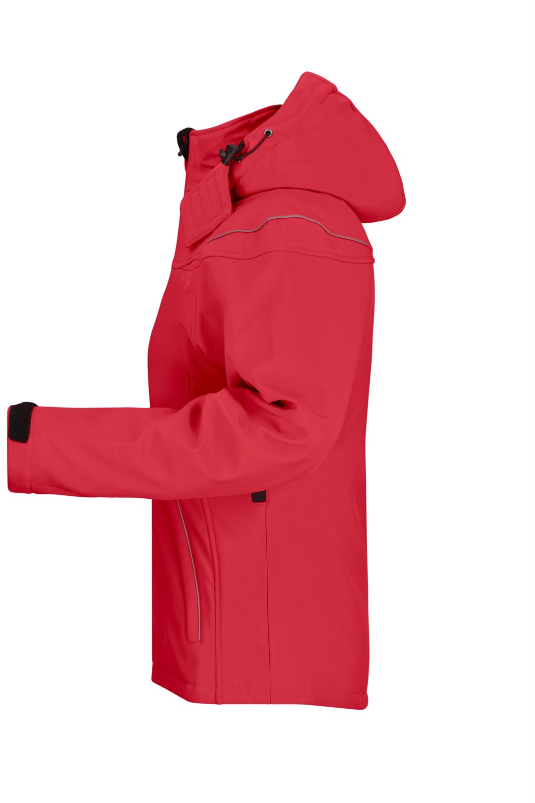 Jacke Damen Rot – Ladies' Winter Softshell Jacket, Detailansicht