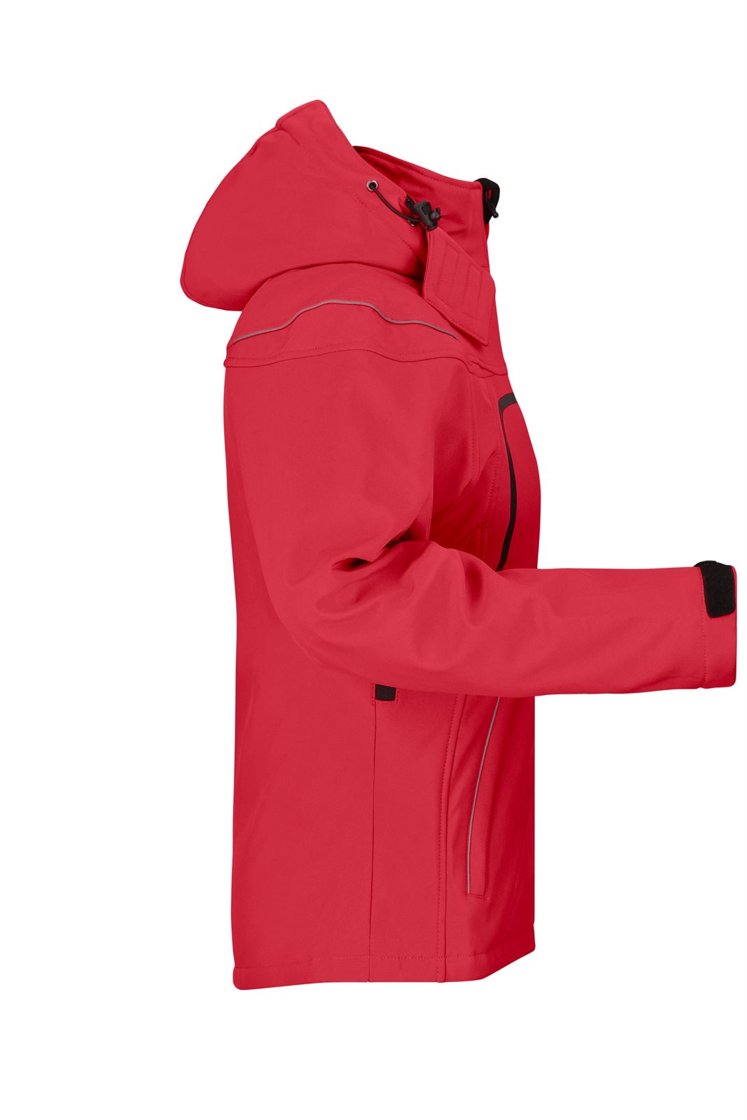 Jacke Damen Rot – Ladies' Winter Softshell Jacket, Detailansicht
