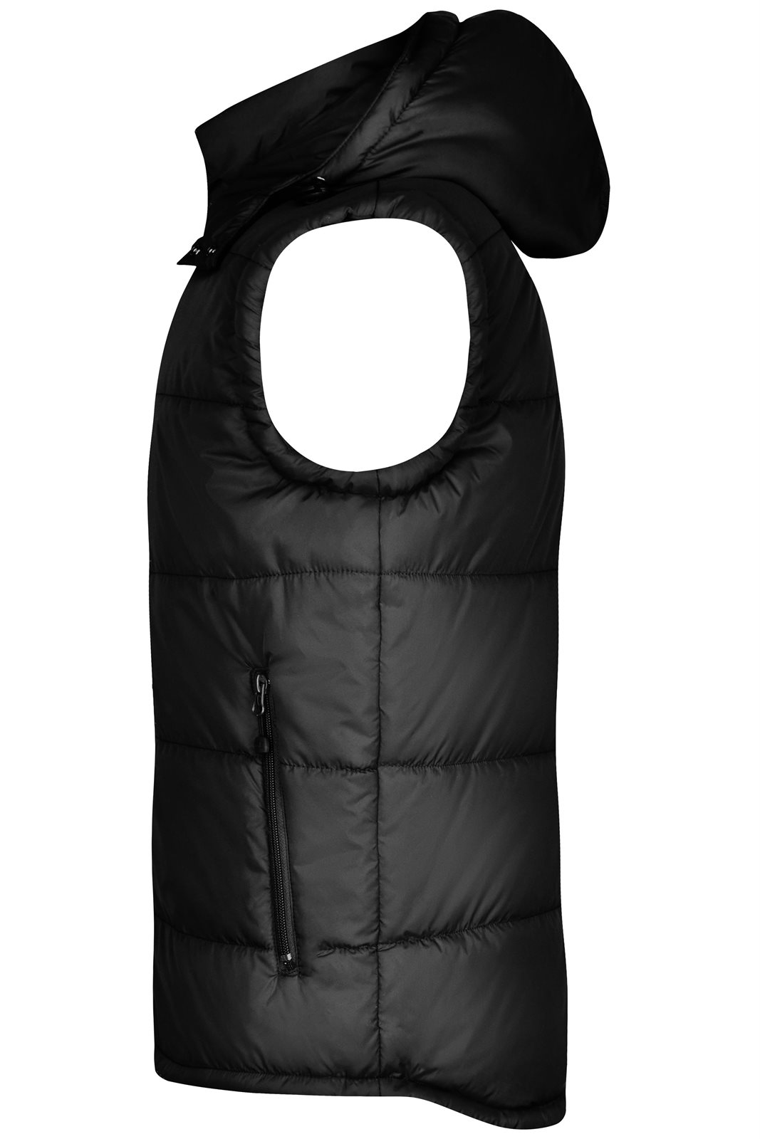 Weste Herren Schwarz – Men's Padded Vest, Detailansicht