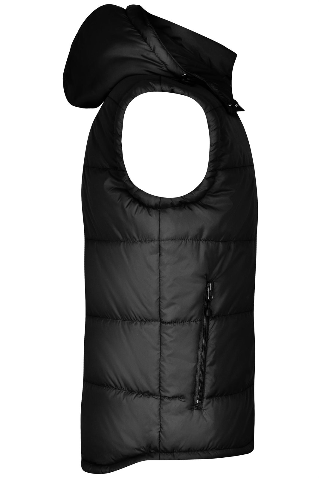 Weste Herren Schwarz – Men's Padded Vest, Detailansicht